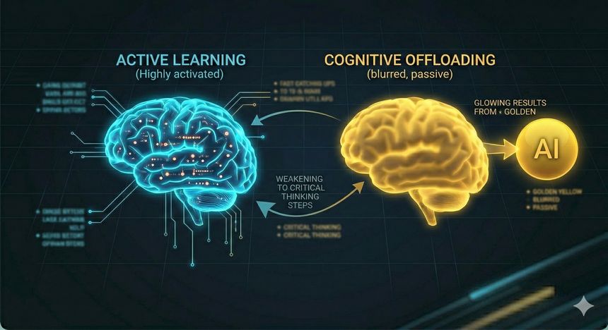 Active Learning vs Cognitive Offloading — l'IA et la dépendance cognitive