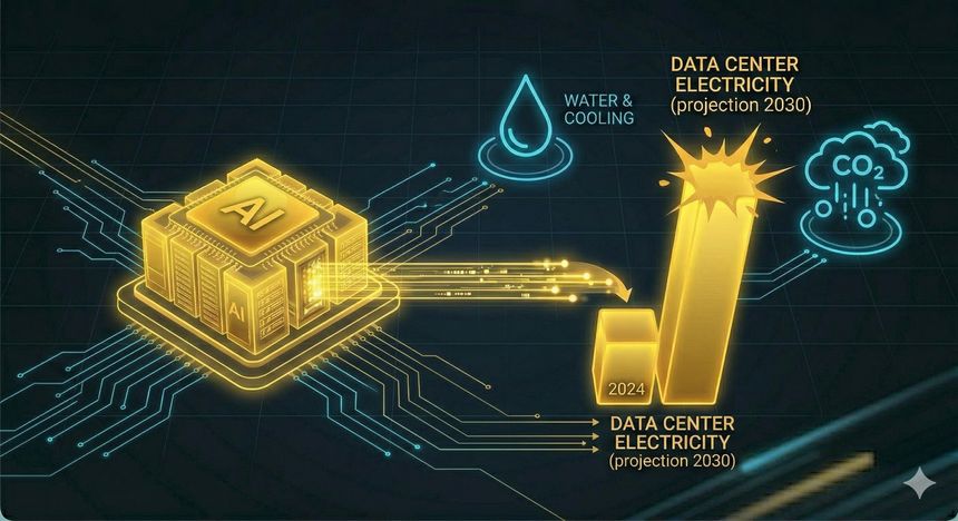Consommation électrique des data centers IA — projections 2030